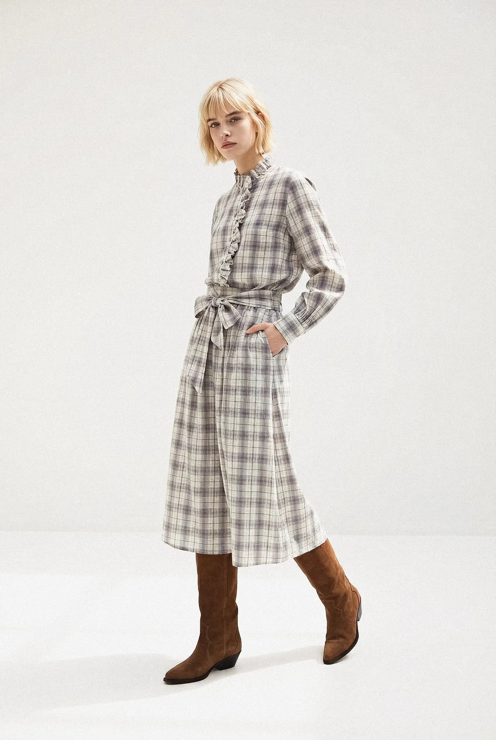 CHEMISIER À CARREAUX ROMANE Not specified