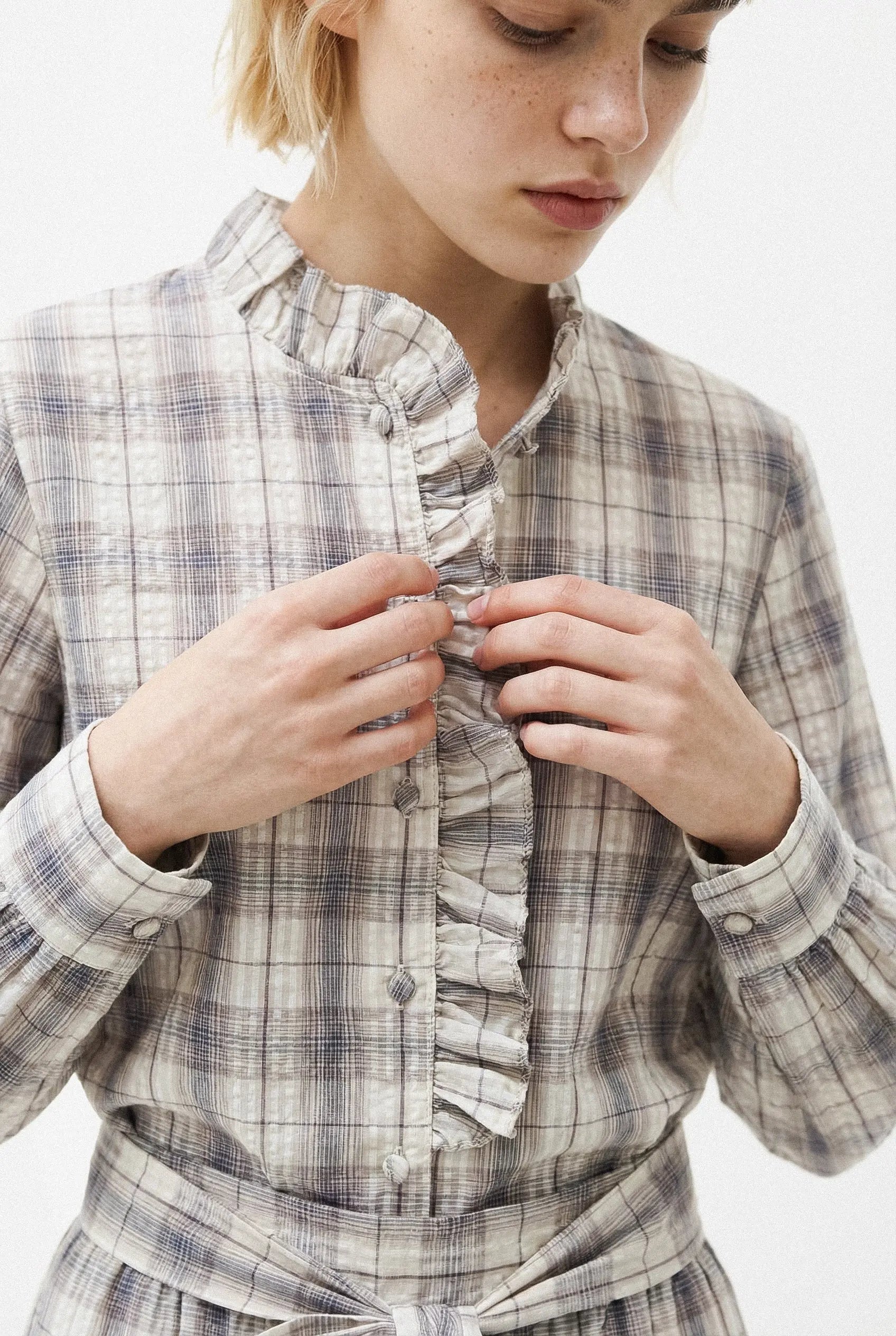 CHEMISIER À CARREAUX ROMANE Not specified