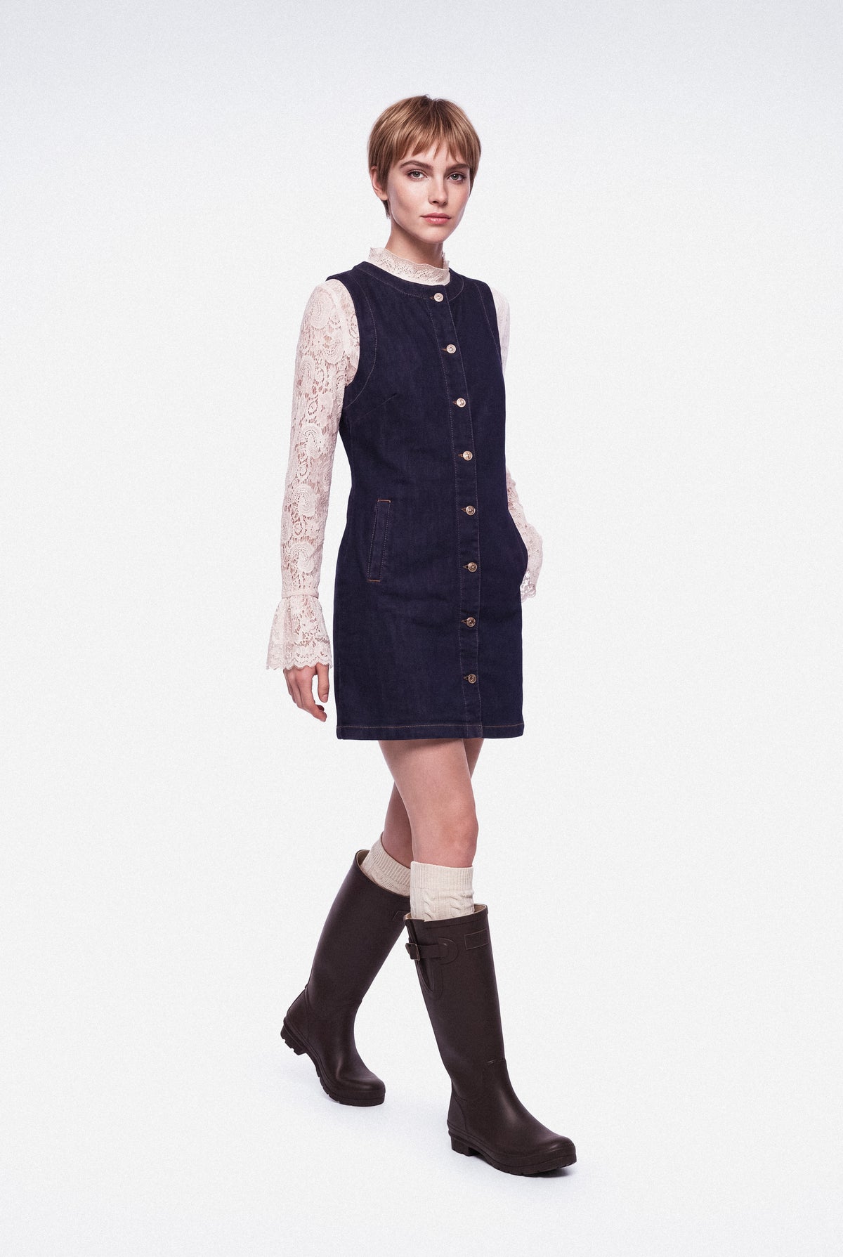 Robe Jeannine, robe courte