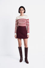 Pull Mireille, rouge