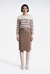 Pull Mireille, taupe