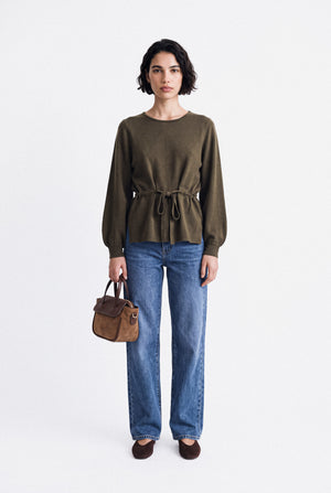 Pull Désirée, kaki
