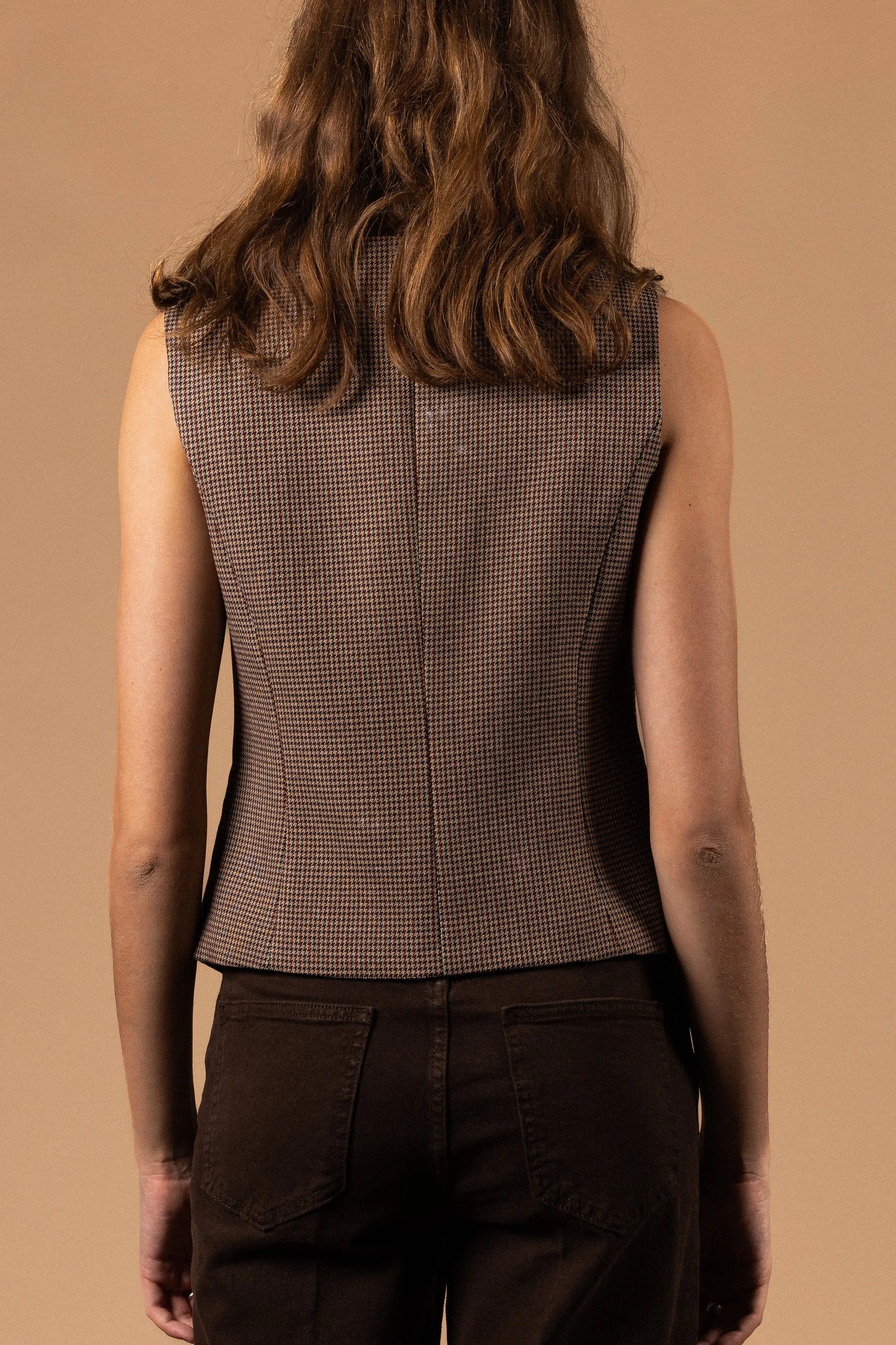 GILET BARMAN À CARREAUX Not specified