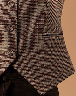 GILET BARMAN À CARREAUX Not specified