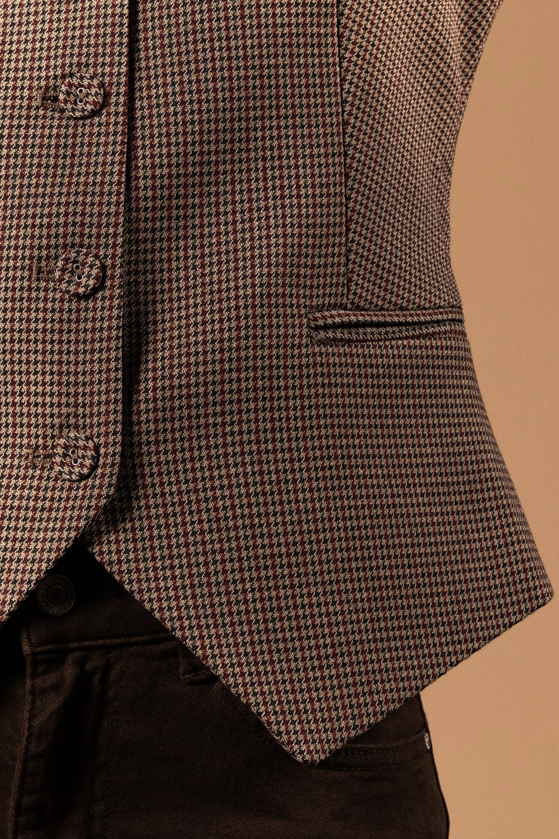 GILET BARMAN À CARREAUX Not specified