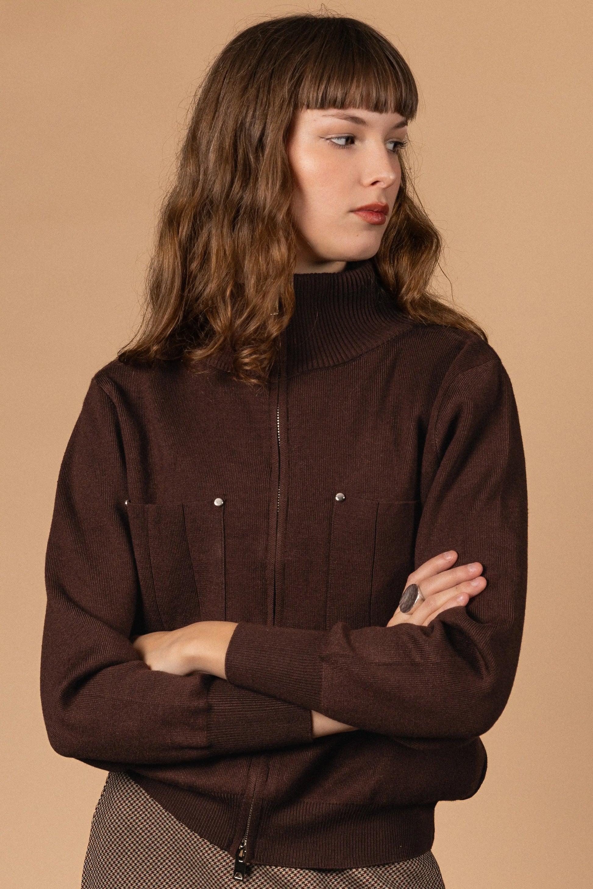 HAUT ZIPPÉ COL MONTANT Not specified