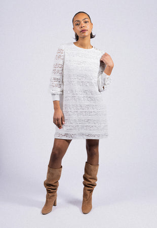 ROBE COURTE EN DENTELLE LIVIA RDG