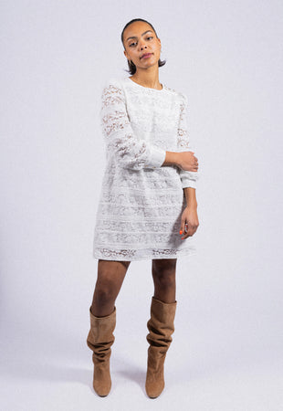 ROBE COURTE EN DENTELLE LIVIA RDG