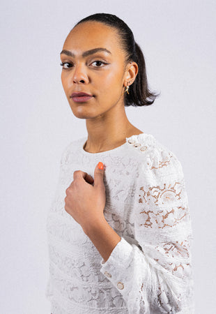 ROBE COURTE EN DENTELLE LIVIA RDG