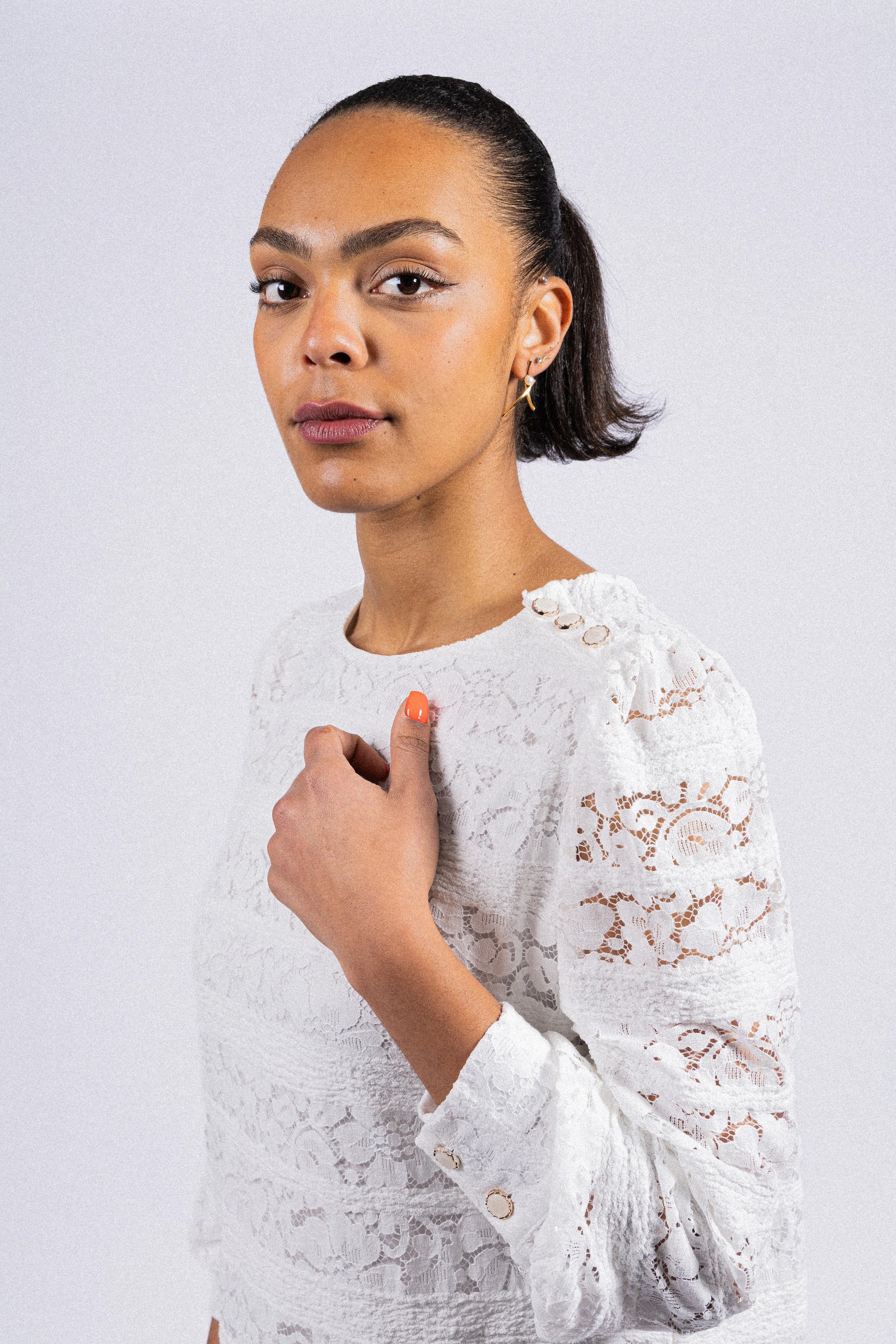 ROBE COURTE EN DENTELLE LIVIA RDG