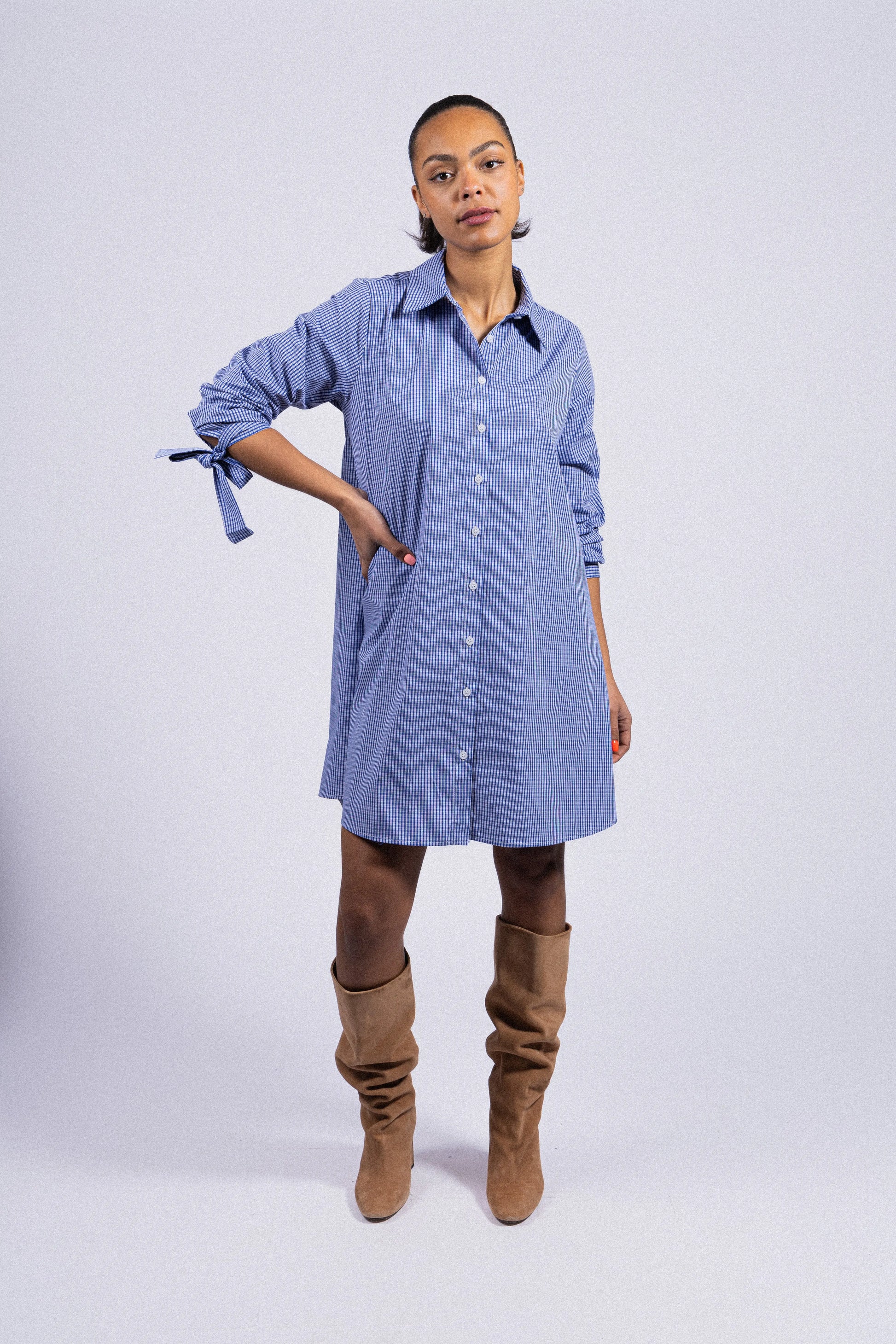 ROBE CHEMISE EN COTON LINA RDG