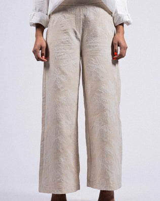 PANTALON EN COTON LIN ANOUK RDG