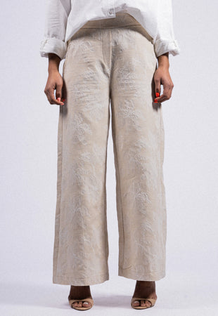 PANTALON EN COTON LIN ANOUK RDG