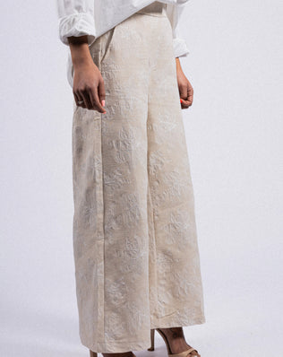 PANTALON EN COTON LIN ANOUK RDG