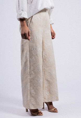 PANTALON EN COTON LIN ANOUK RDG