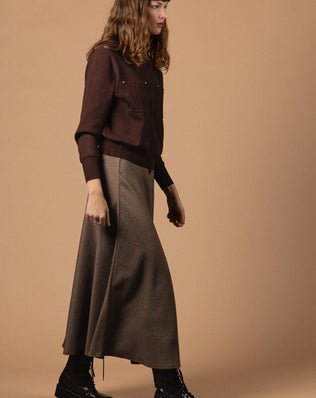 JUPE LONGUE À CARREAUX Not specified