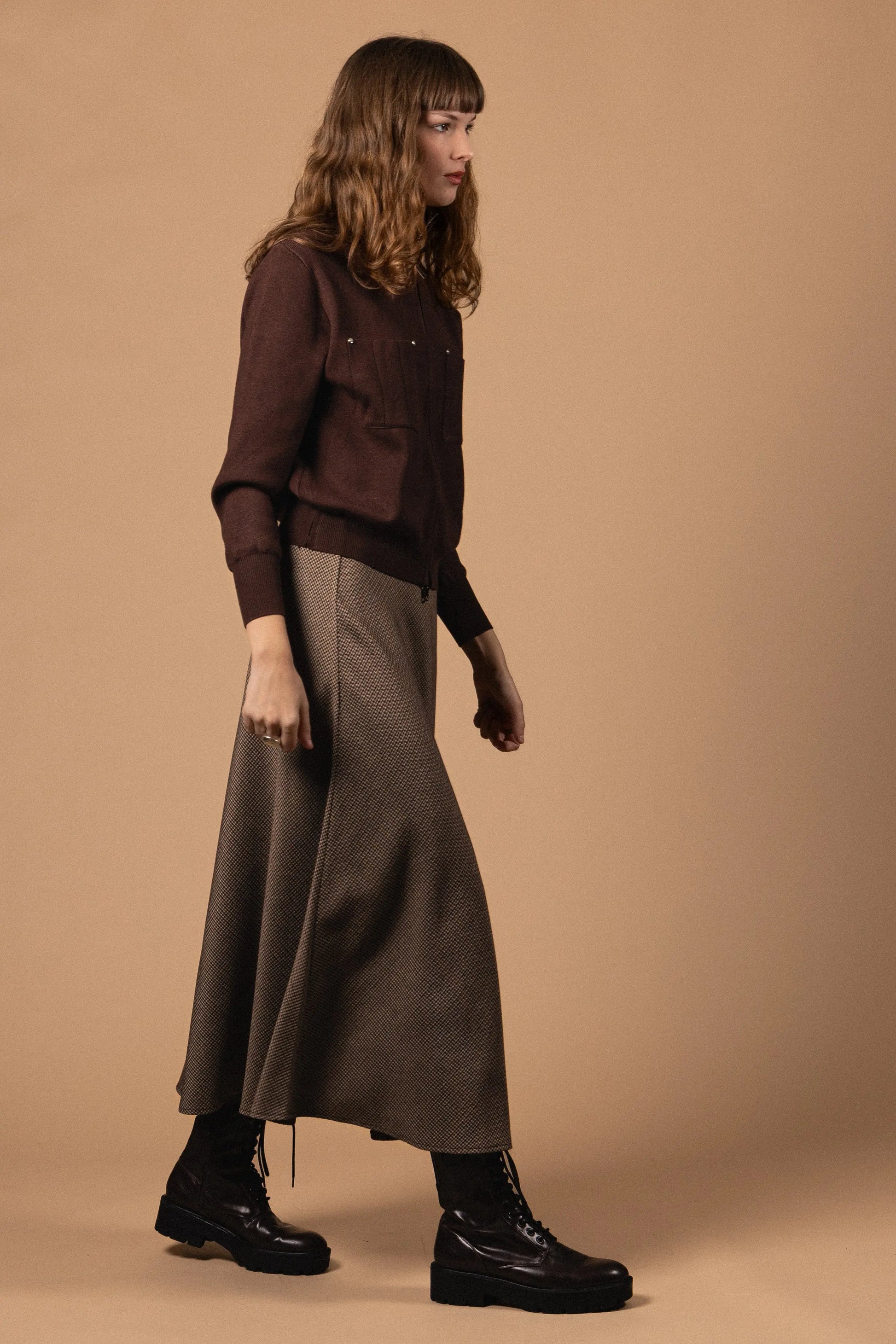 JUPE LONGUE À CARREAUX Not specified