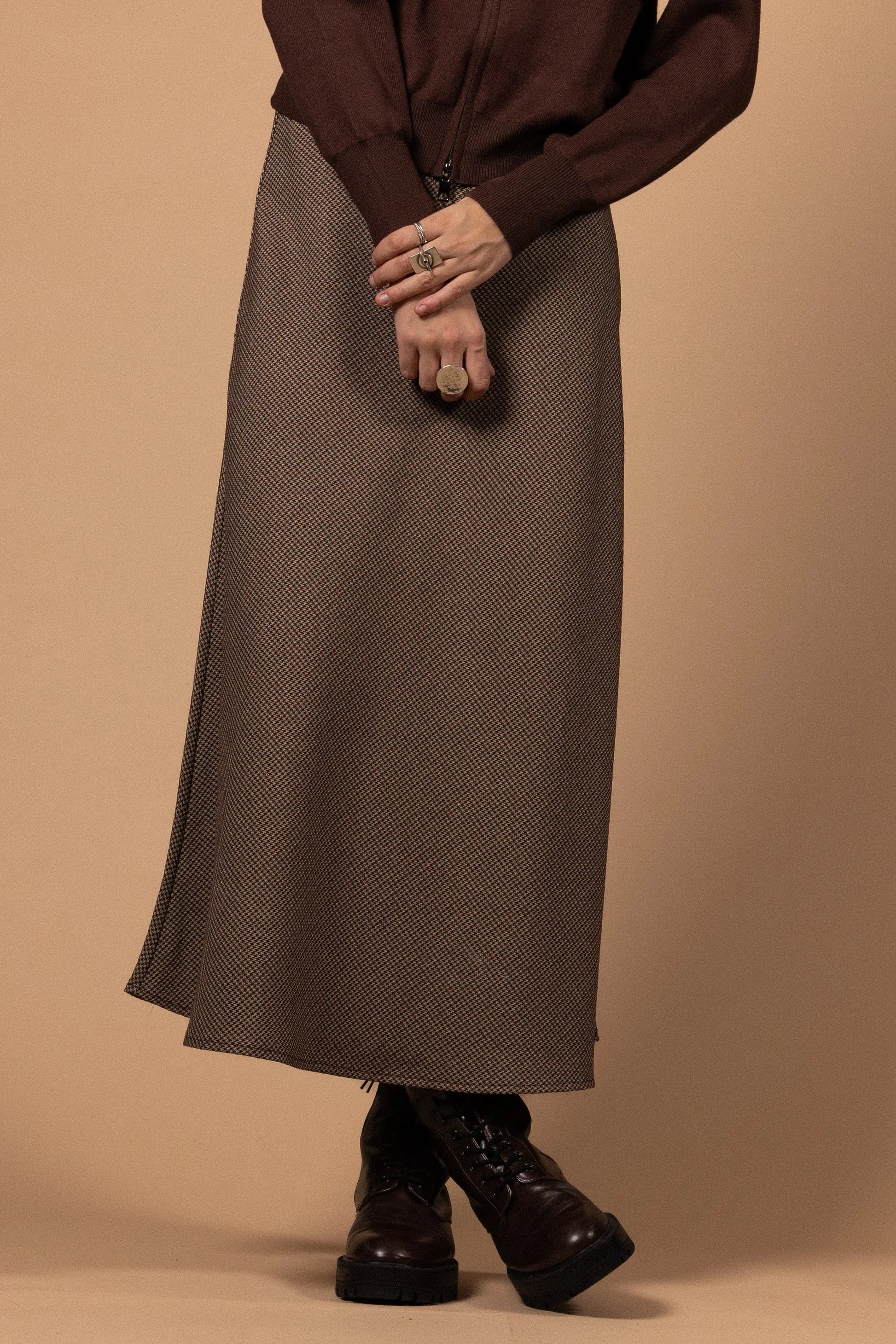 JUPE LONGUE À CARREAUX Not specified