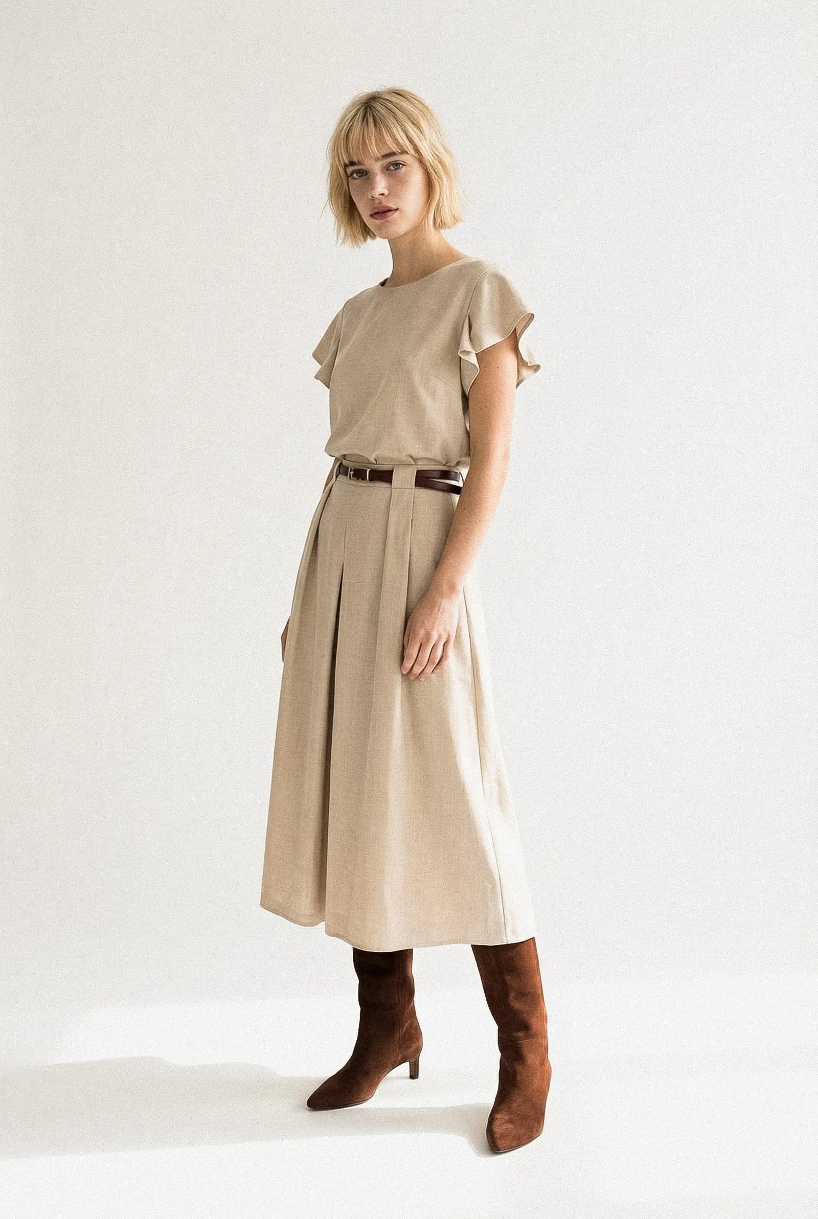 JUPE LONGUE TRAPÈZE ÉLISE Not specified