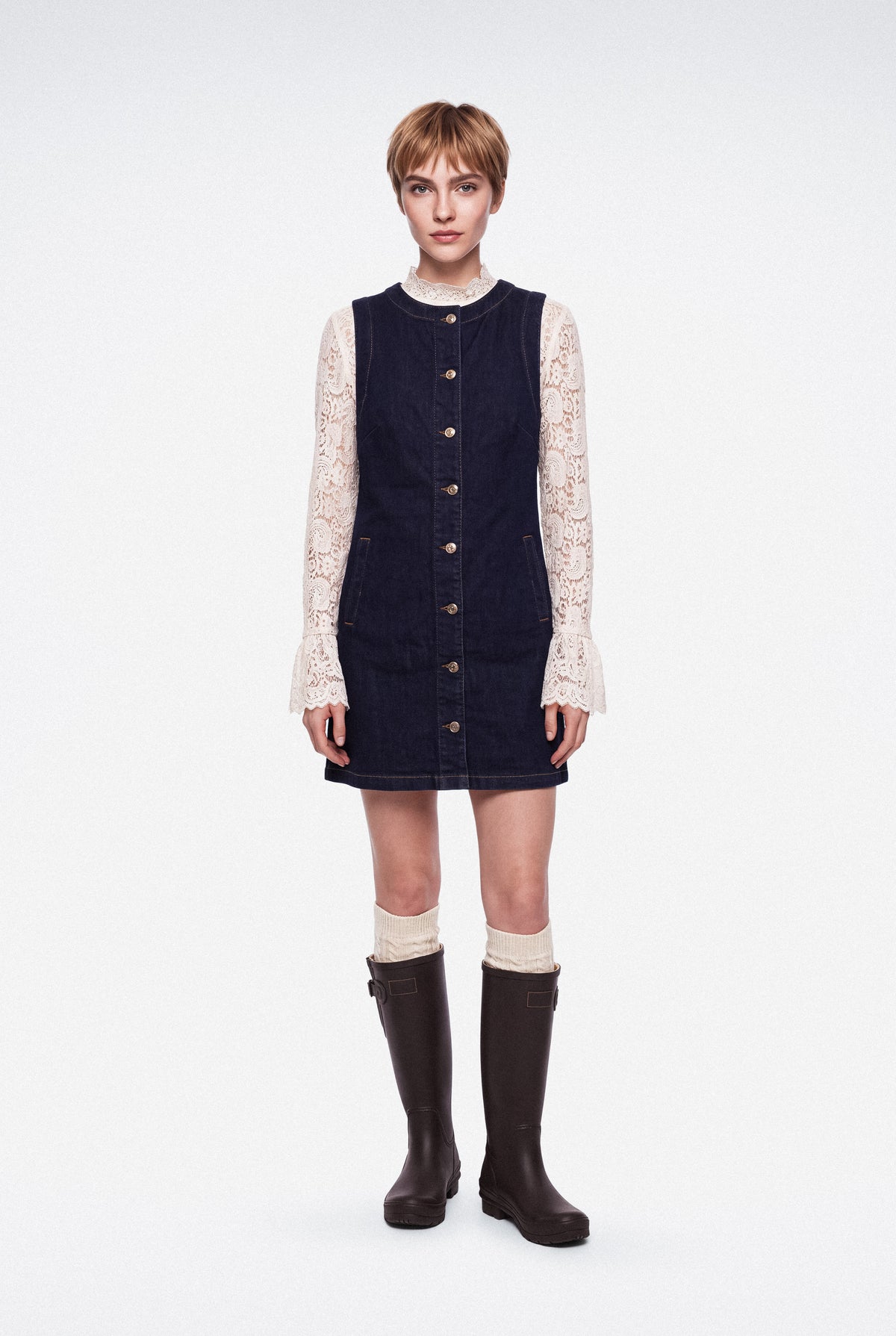 Robe Jeannine, robe courte