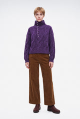 Pull Bernadette, mauve