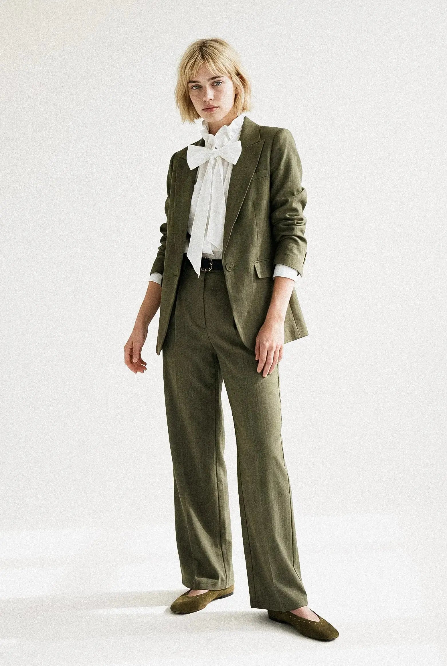 PANTALON LARGE CHEVRON MAËLLE Not specified