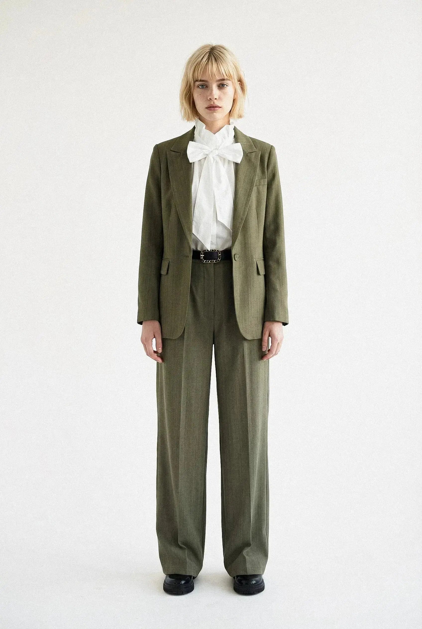 PANTALON LARGE CHEVRON MAËLLE Not specified