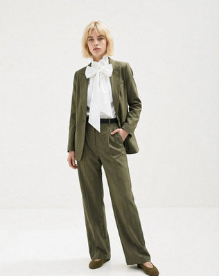 PANTALON LARGE CHEVRON MAËLLE Not specified