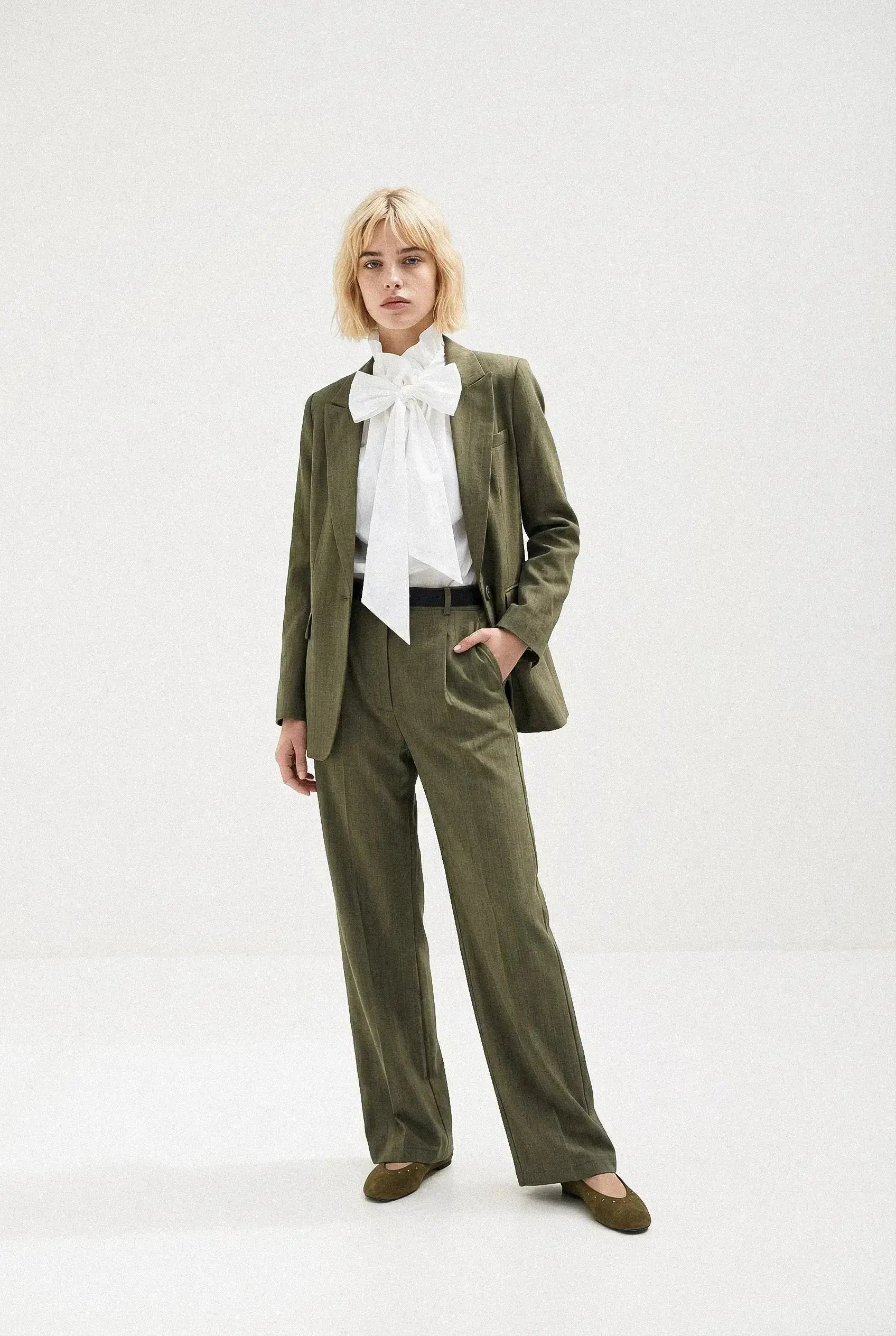 PANTALON LARGE CHEVRON MAËLLE Not specified