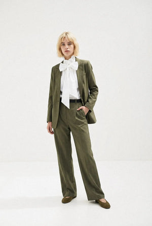 PANTALON LARGE CHEVRON MAËLLE Not specified