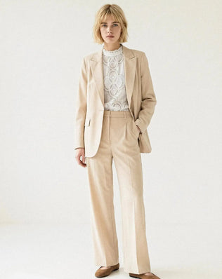 PANTALON LARGE CHEVRON MAËLLE Not specified