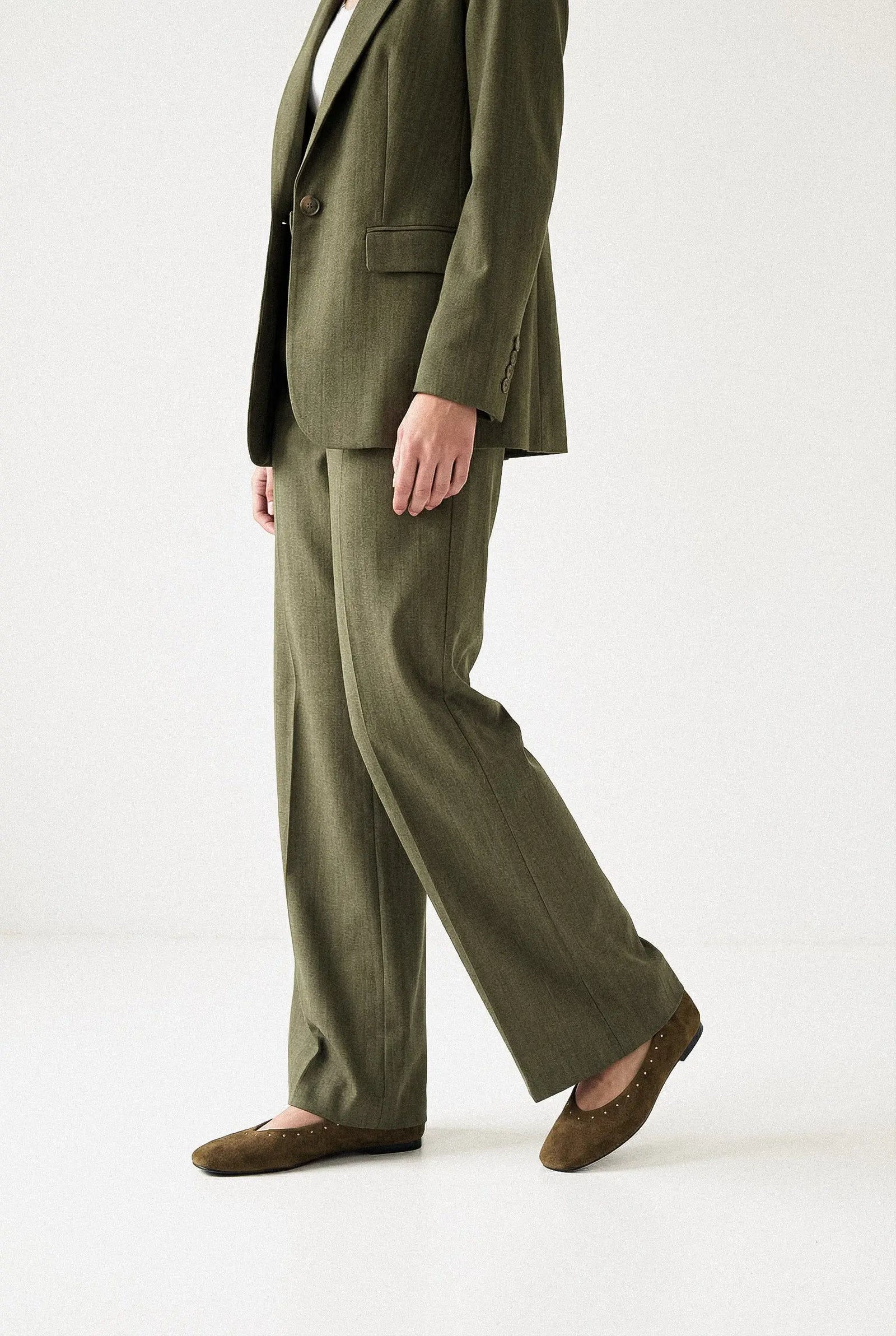 PANTALON LARGE CHEVRON MAËLLE Not specified