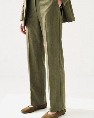 PANTALON LARGE CHEVRON MAËLLE Not specified