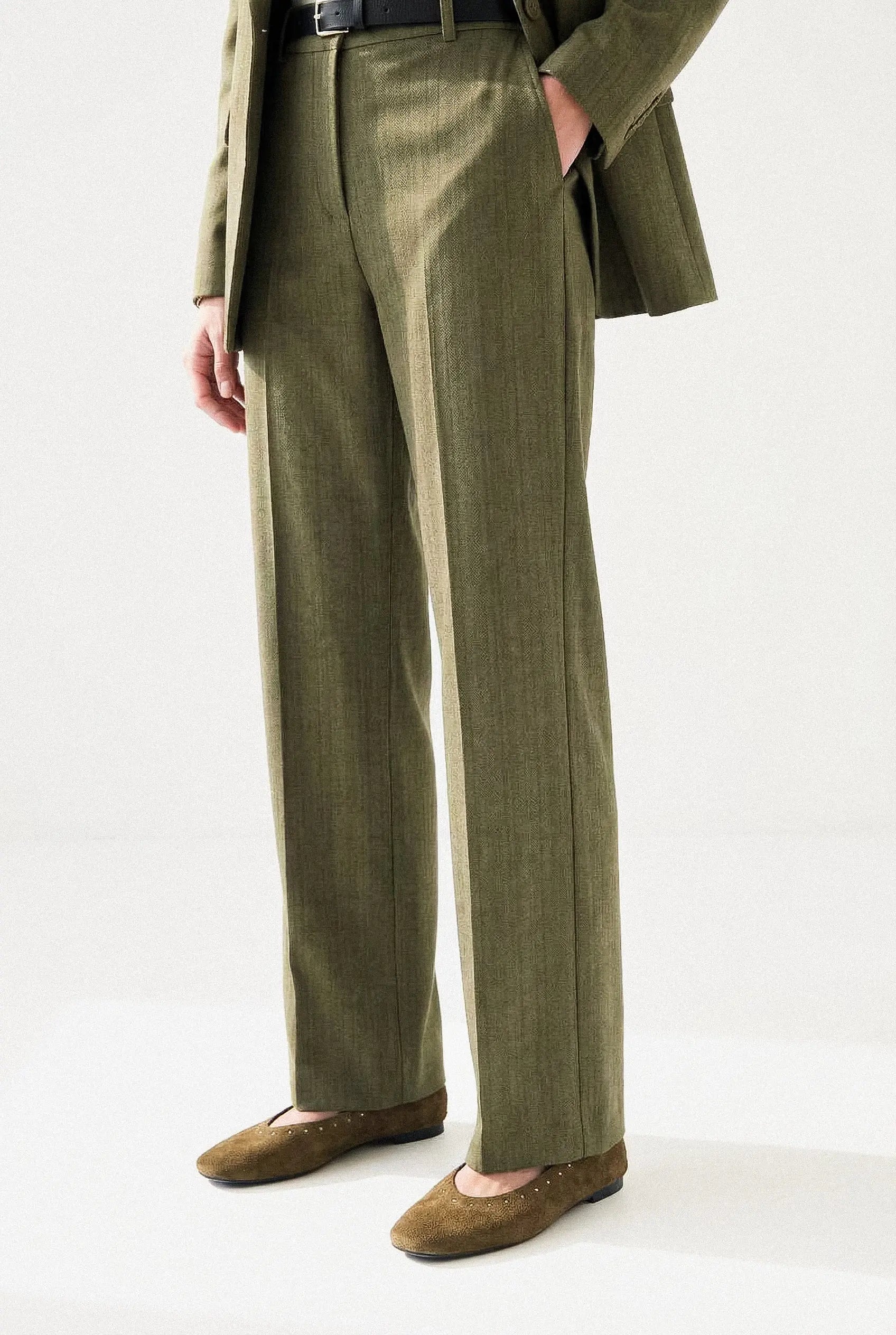 PANTALON LARGE CHEVRON MAËLLE Not specified