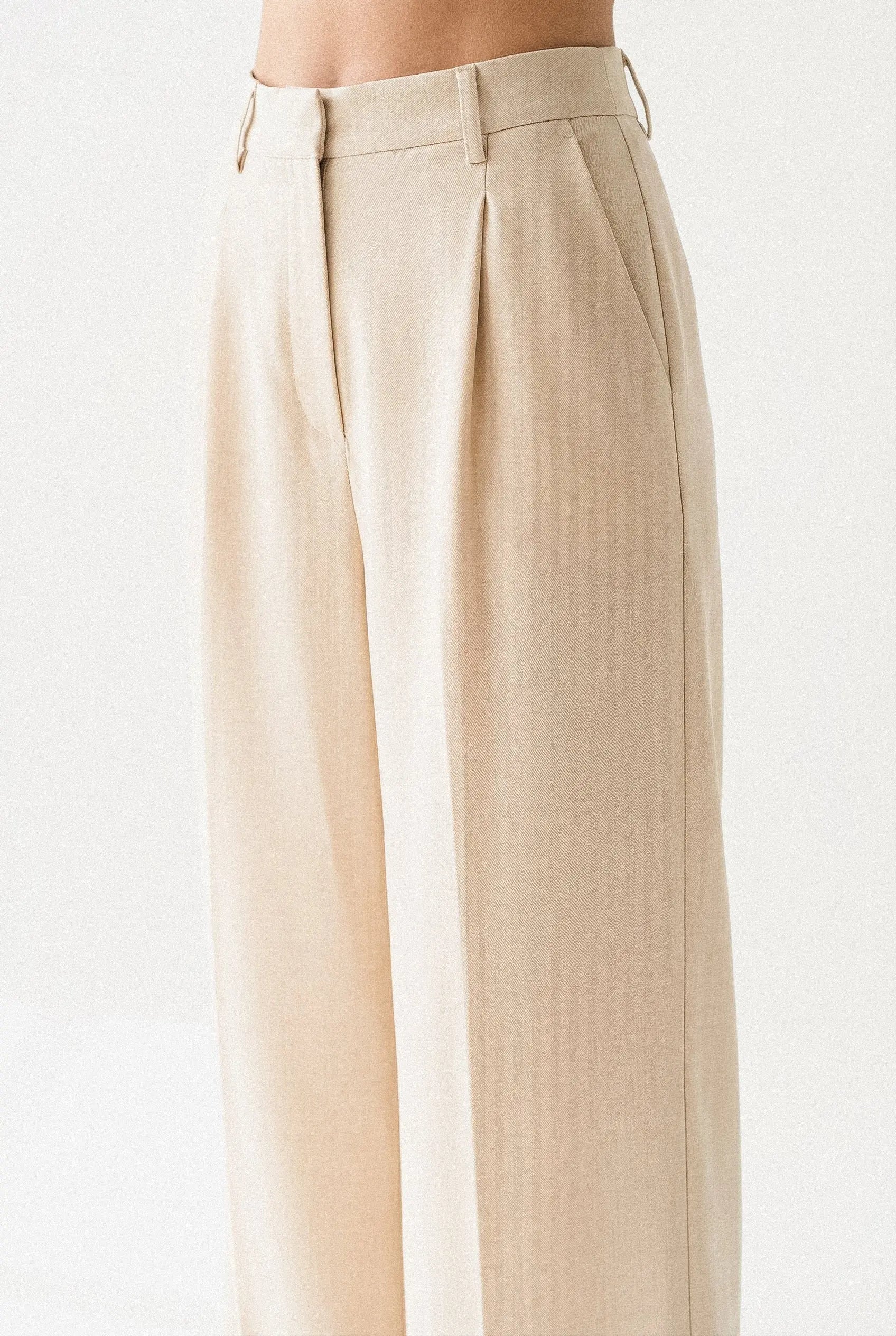 PANTALON LARGE CHEVRON MAËLLE Not specified