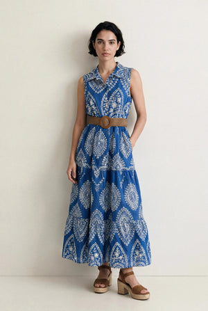 ROBE BRODÉE EFFET JEAN ARMELLE BELLA STAGIONE
