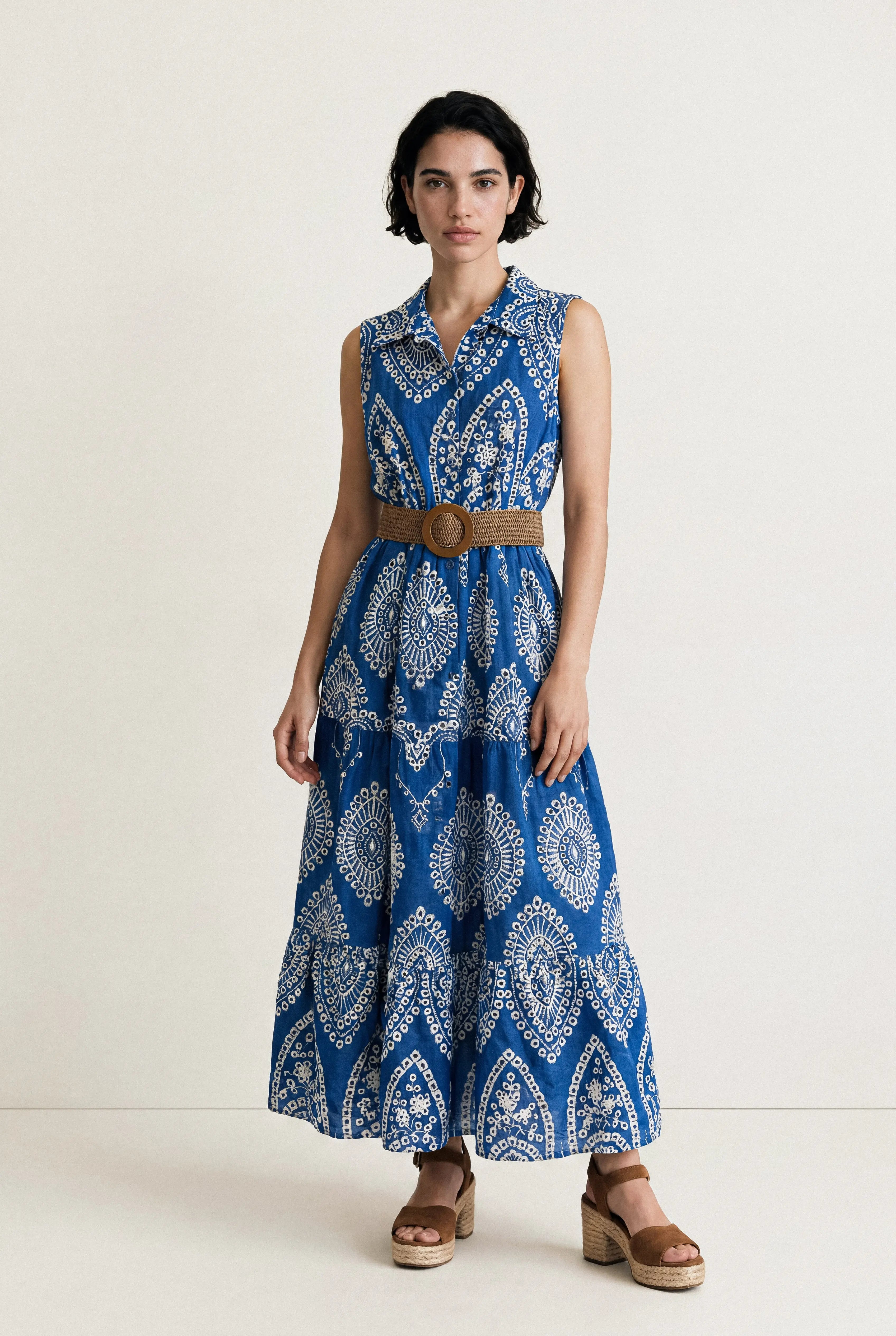 ROBE BRODÉE EFFET JEAN ARMELLE