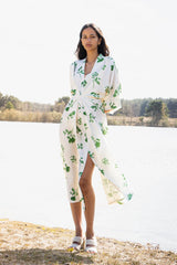 Robe Camila, robe longue, vert