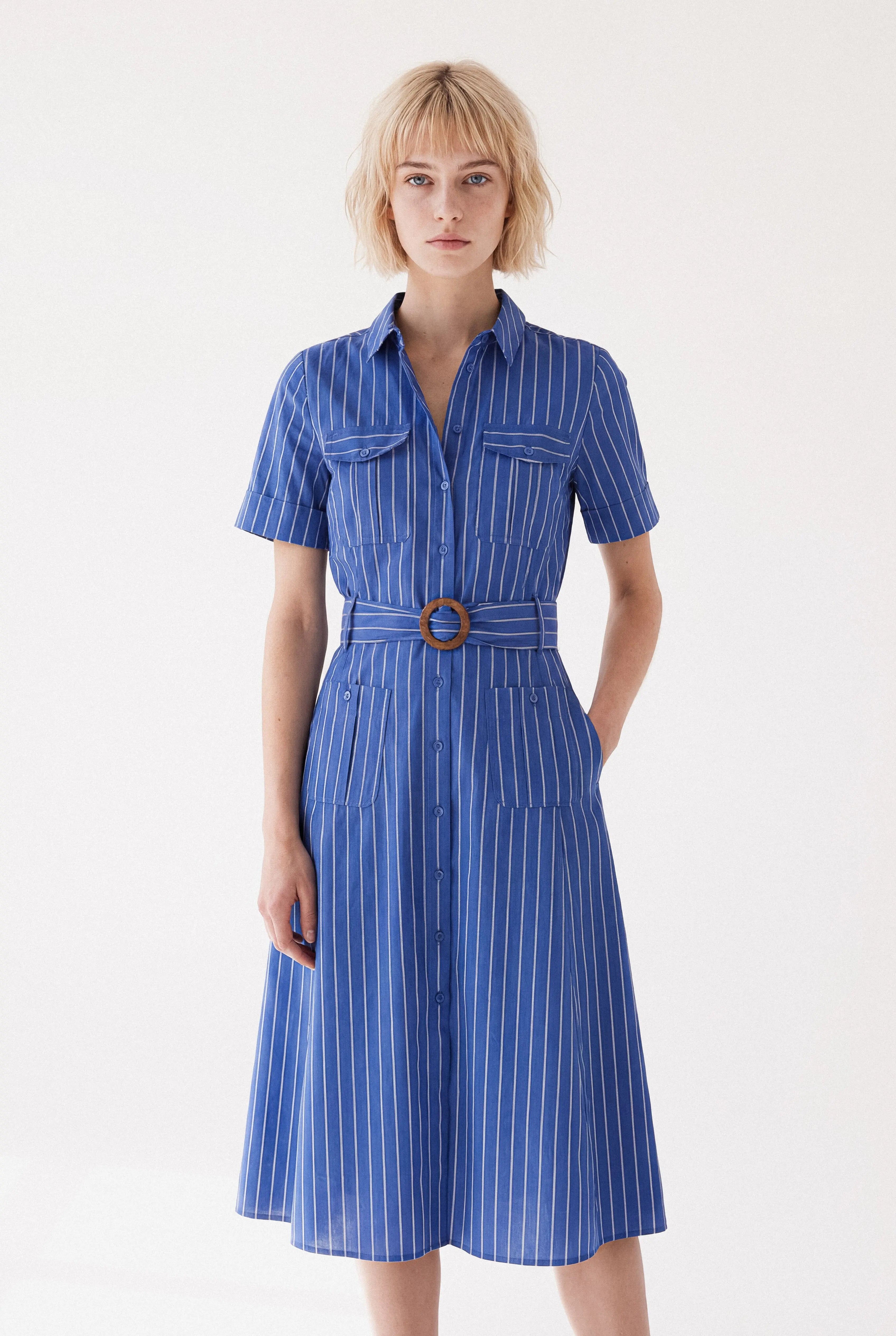 ROBE CHEMISE RAYÉE ERA