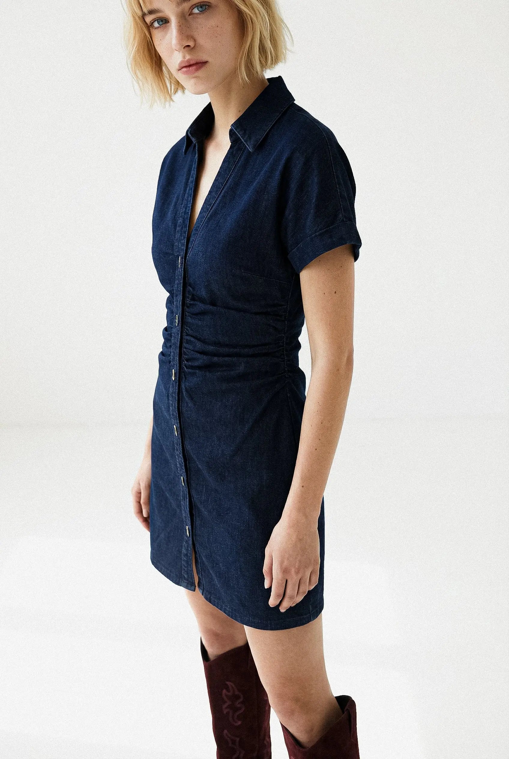 ROBE CINTRÉE DENIM PAULINE Not specified