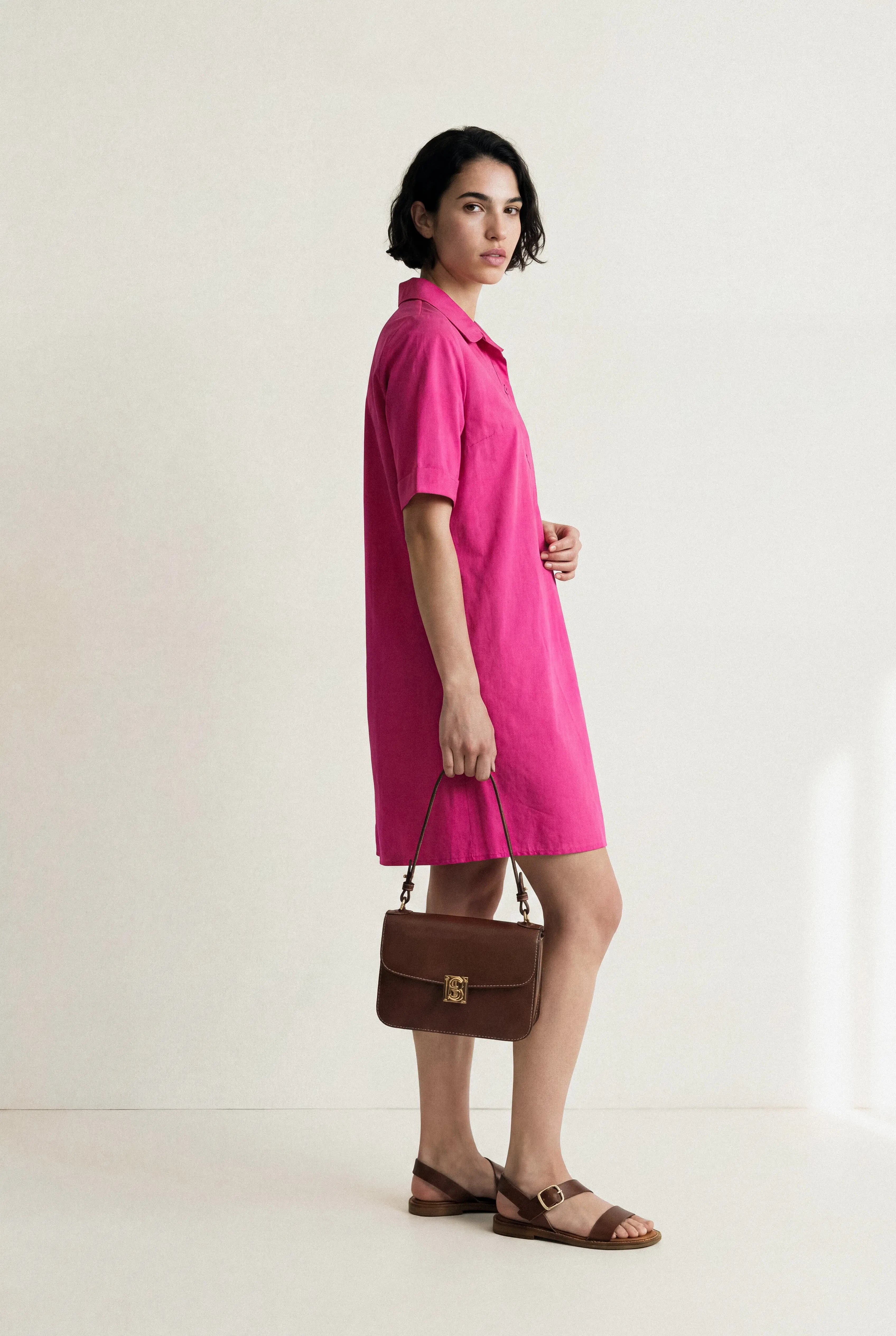 ROBE COTON GLACÉ ROSELINE