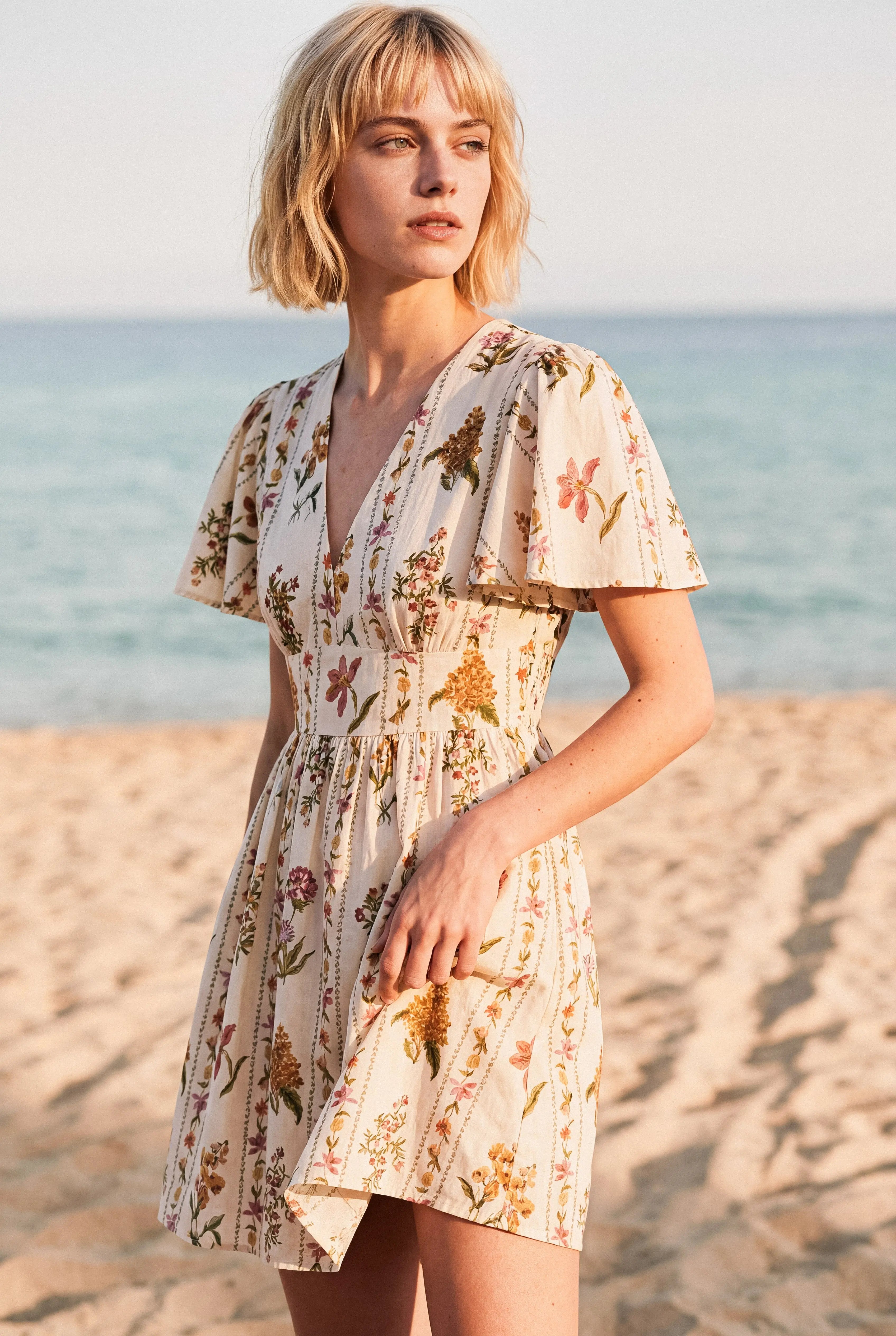 ROBE COURTE FLORE