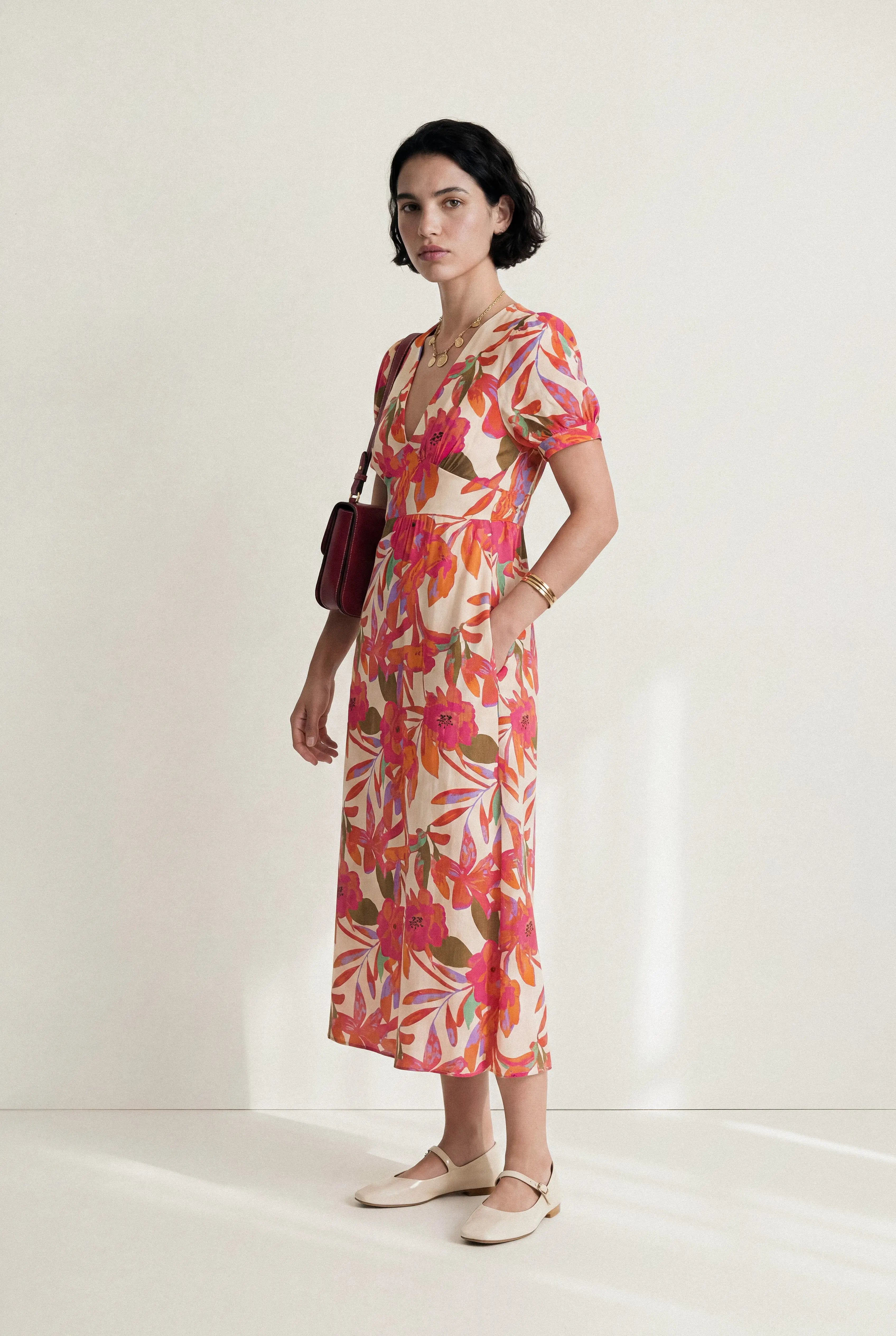 ROBE COURTE IMPRIMÉE MIRABELLE