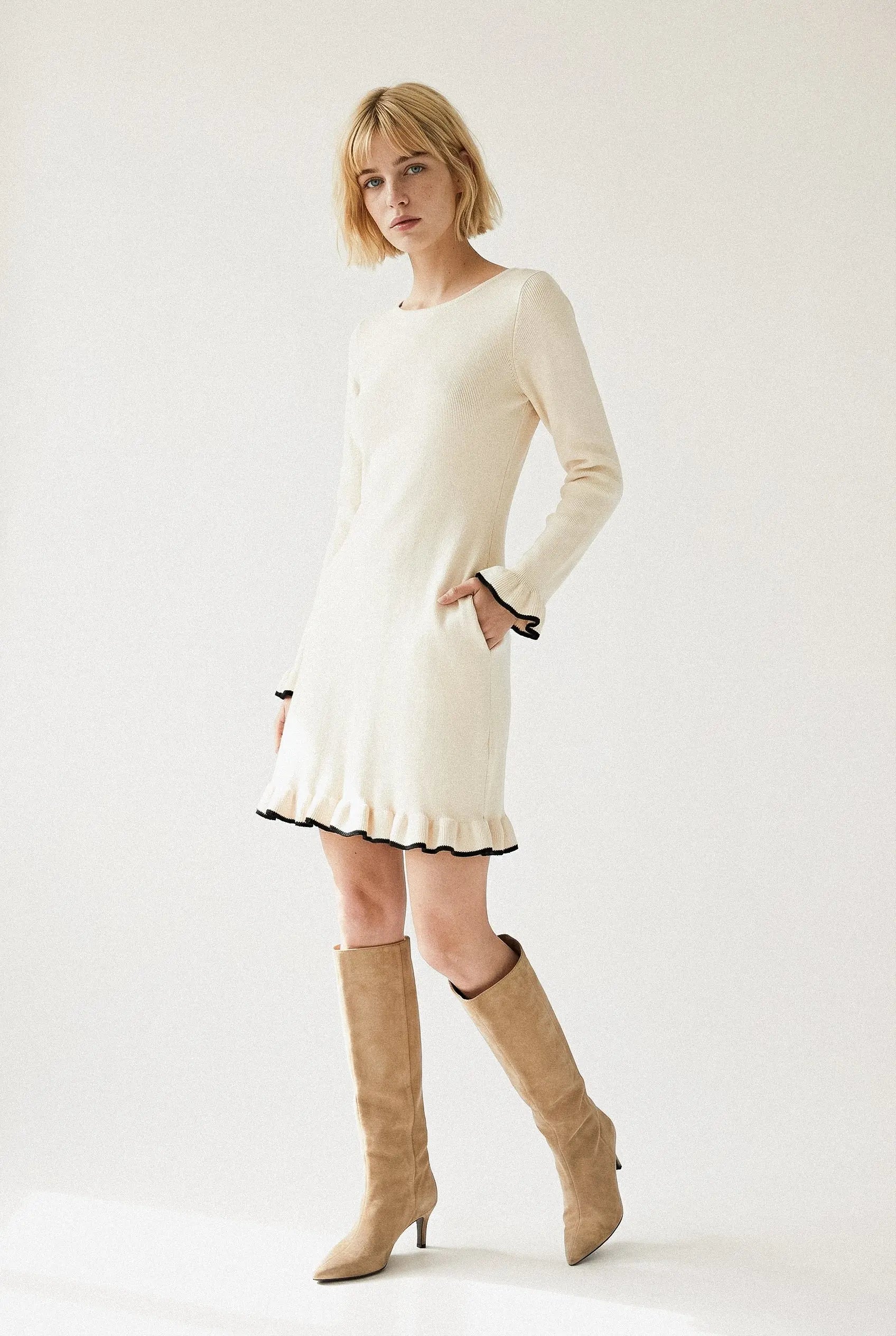 ROBE COURTE ONDULÉE IRÈNE Not specified