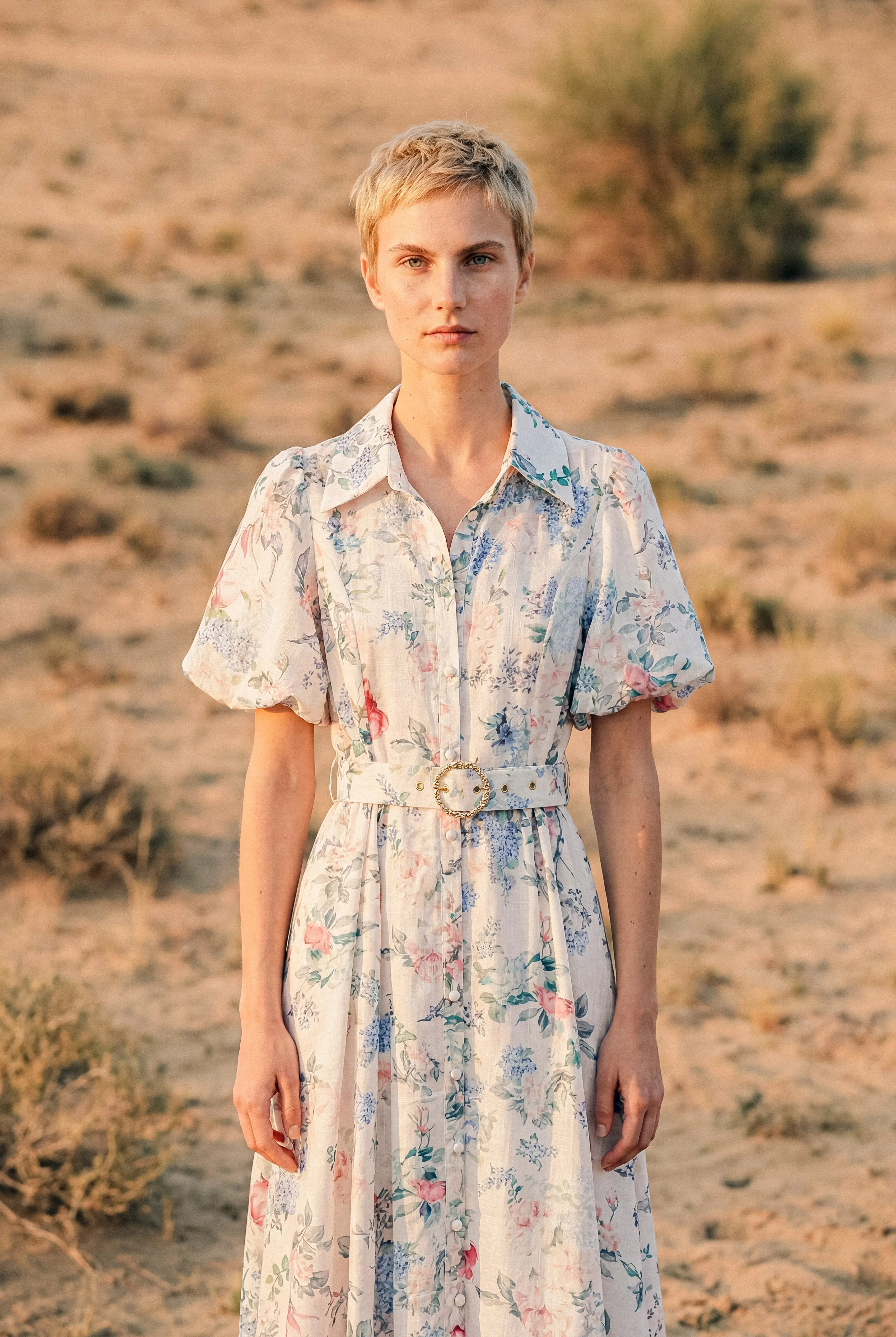 ROBE IMPRIMÉ CEINTURE FLORINE