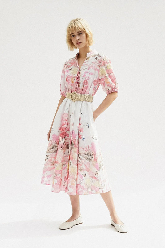 ROBE IMPRIMÉ CEINTURE MIRENA Not specified
