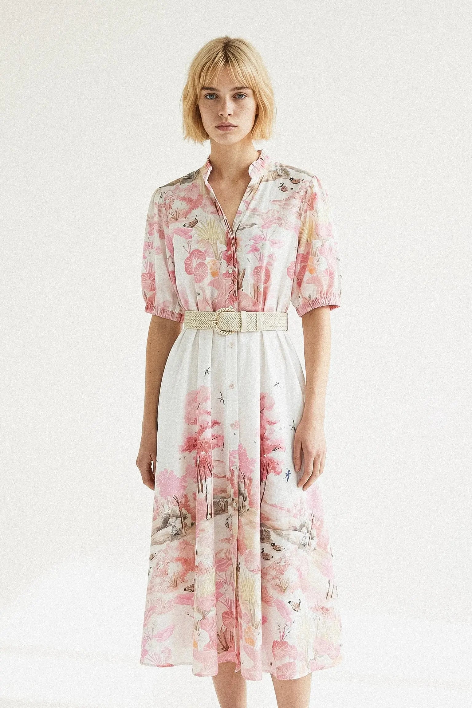 ROBE IMPRIMÉ CEINTURE MIRENA Not specified