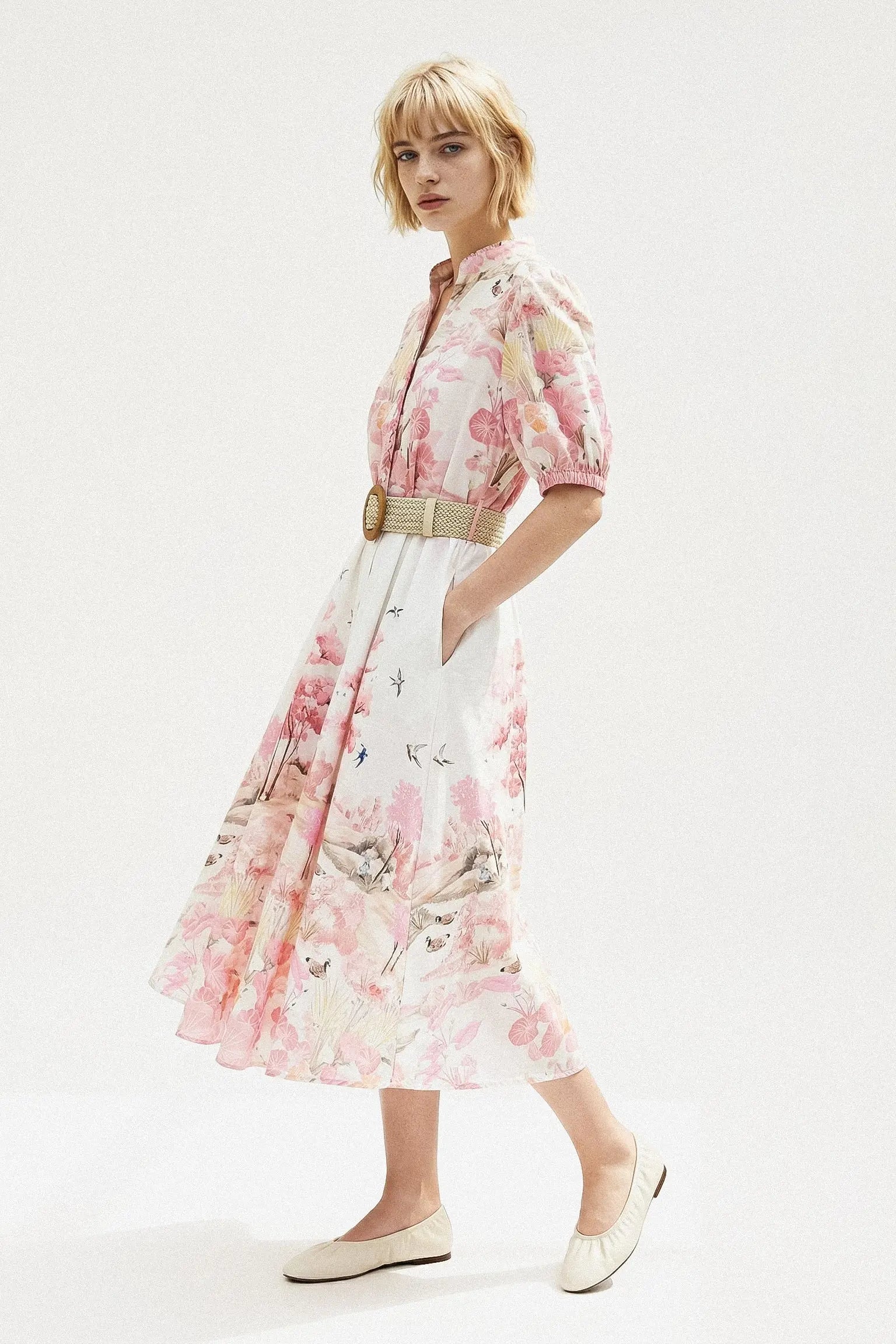 ROBE IMPRIMÉ CEINTURE MIRENA Not specified