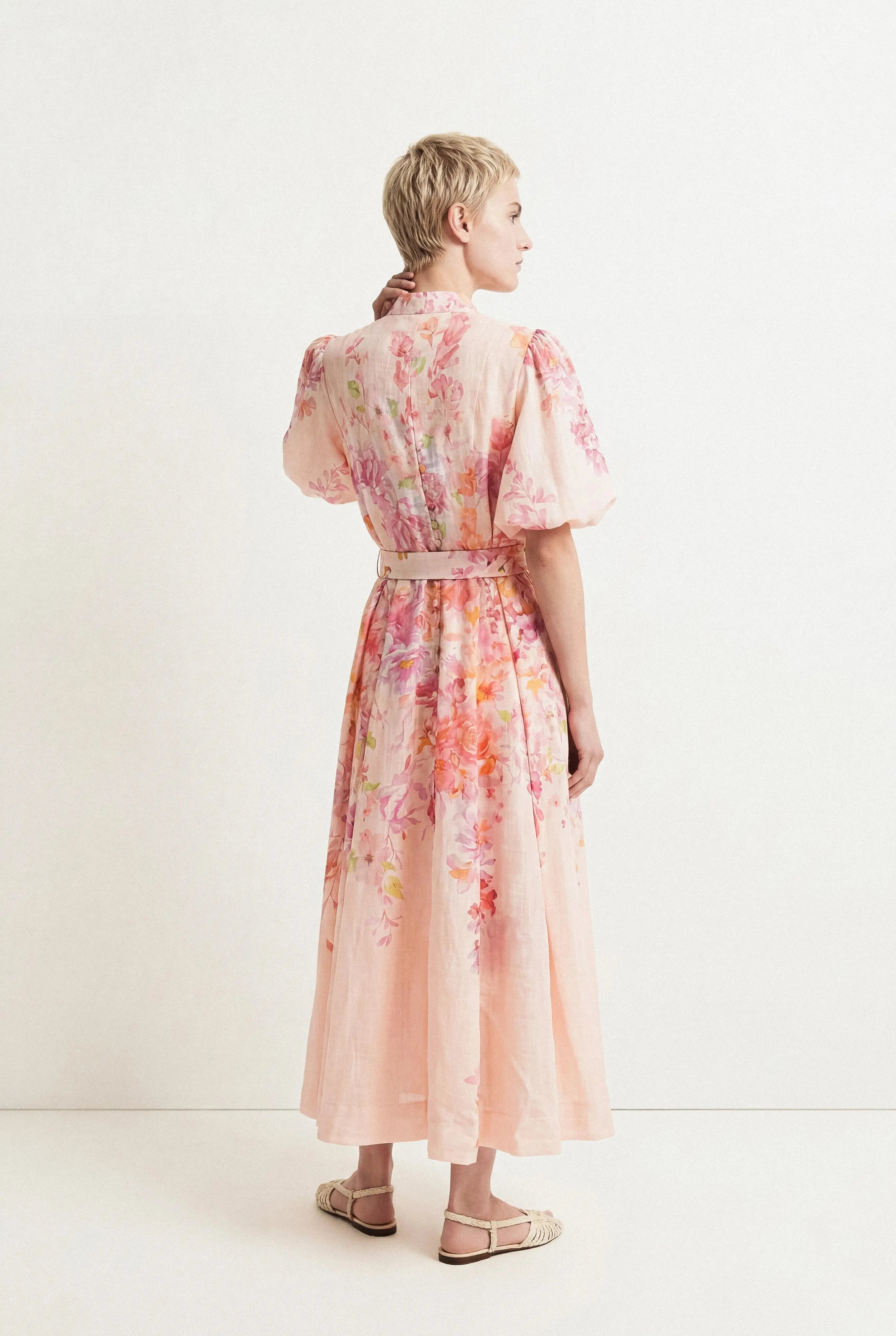 ROBE IMPRIMÉ CEINTURE PAOLA