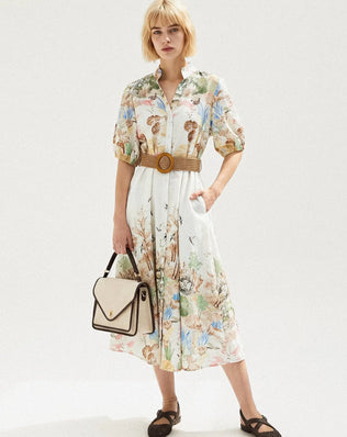 ROBE IMPRIMÉ CEINTURE SAVINA Not specified